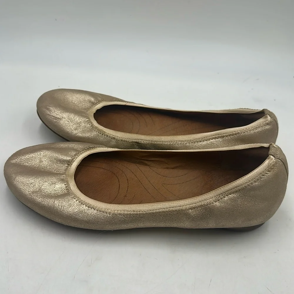 Indigo by Clarks 61131 Plush Dot Leather Ballet Slip On 8.5m